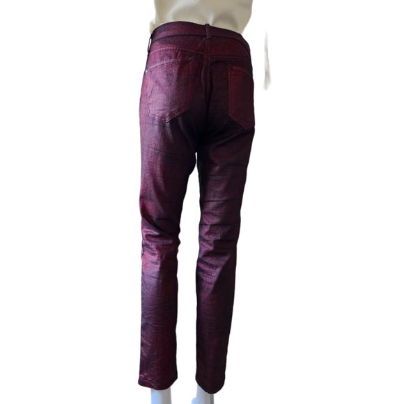 JESSICA  SIMPSON SIZE 29- Women's Red Shimmer Jeans - Picture 3 of 11